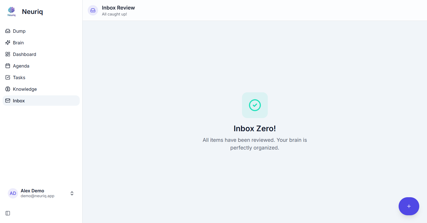 Neuriq Inbox - Stay Organized